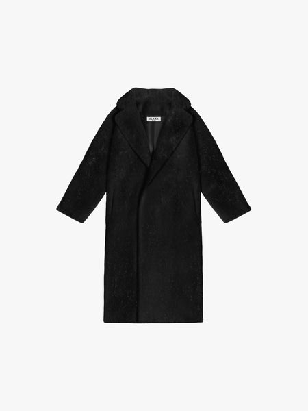 Wilma wool coat outlet with quilt detailing